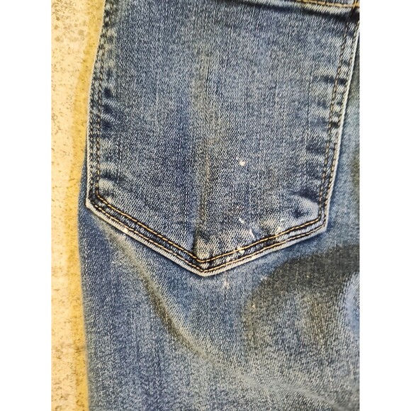 Lucky Brand Brooke Legging Jeans Womens 2 26 Ankle Distressed Blue Stretch Denim - Picture 10 of 15